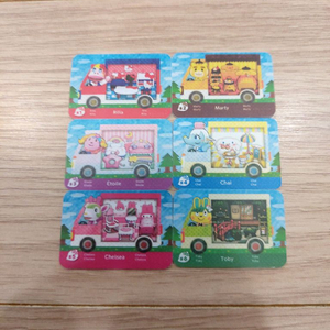 닌텐도 동물의숲 산리오카드 마티 피카 릴라 첼시 등