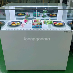 카페용 마카롱 샌드위치 냉장 쇼케이스 앞1단뒤2단