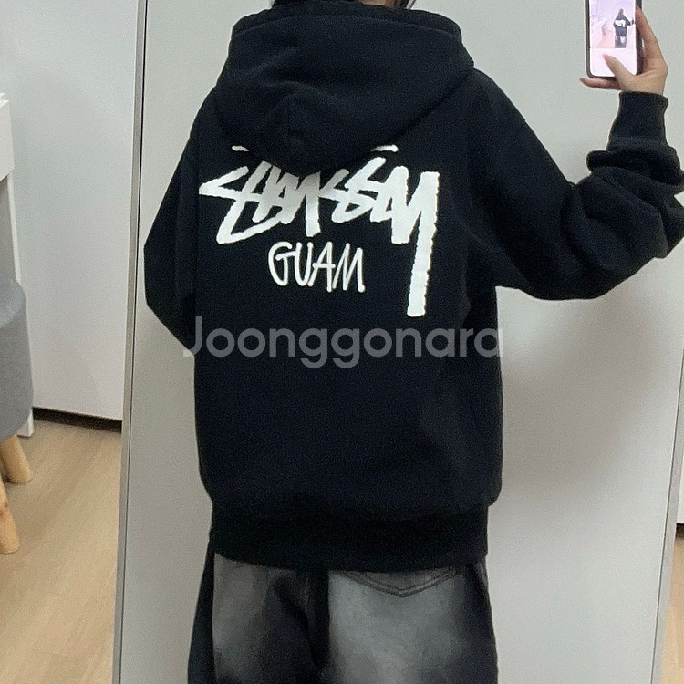스투시 STUSSY 괌 백로고 후드집업--0