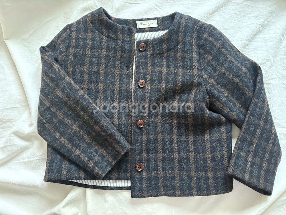 디어졸리 체크 울 자켓 100-110size 추천--0