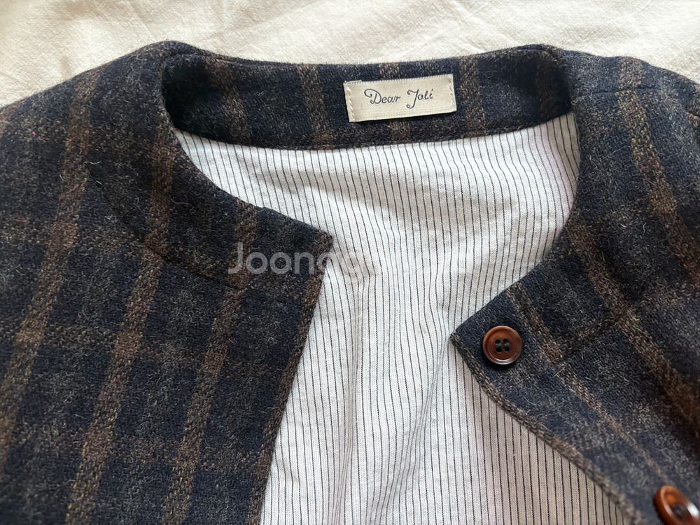 디어졸리 체크 울 자켓 100-110size 추천--1