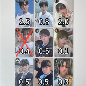 투어스 도훈 포카 미공포 특전 럭드 신유 영재 한진 지