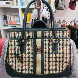 DAKS 닥스 클래식 체크 토트백 -정품