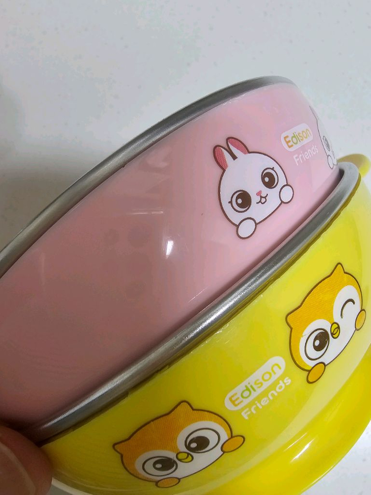 에디슨 스텐식기.유아식기. 이유식--6