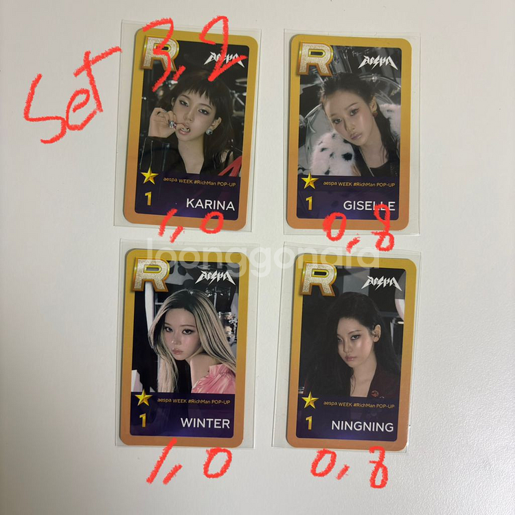 에스파 리치맨 팝업 슈스엠 특전 양도합니다--0