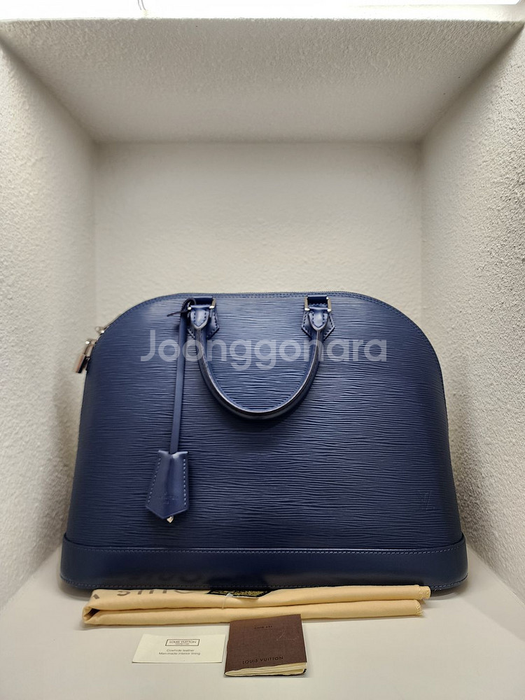 루이비통 M40628 에삐 레더 알마 GM 토트백--0