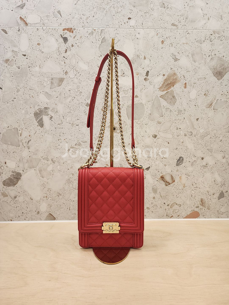 샤넬 캐비어 보이 플랩 크로스백 AS0130 #29--0