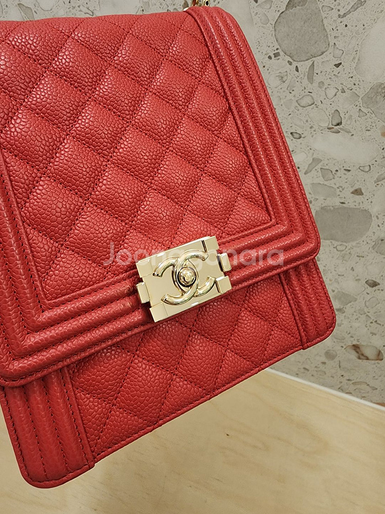 샤넬 캐비어 보이 플랩 크로스백 AS0130 #29--3