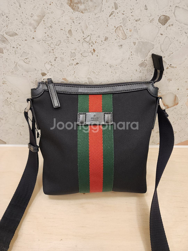 구찌 블랙 오피디아 웹 메신저 크로스백 631195--1