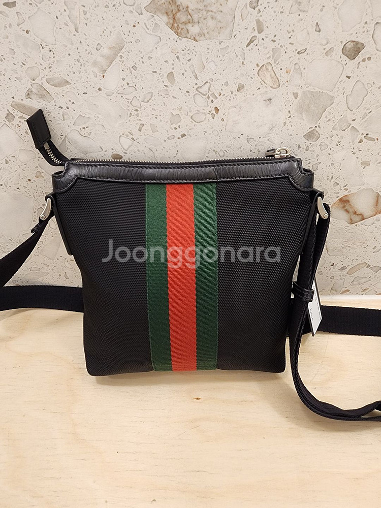 구찌 블랙 오피디아 웹 메신저 크로스백 631195--2