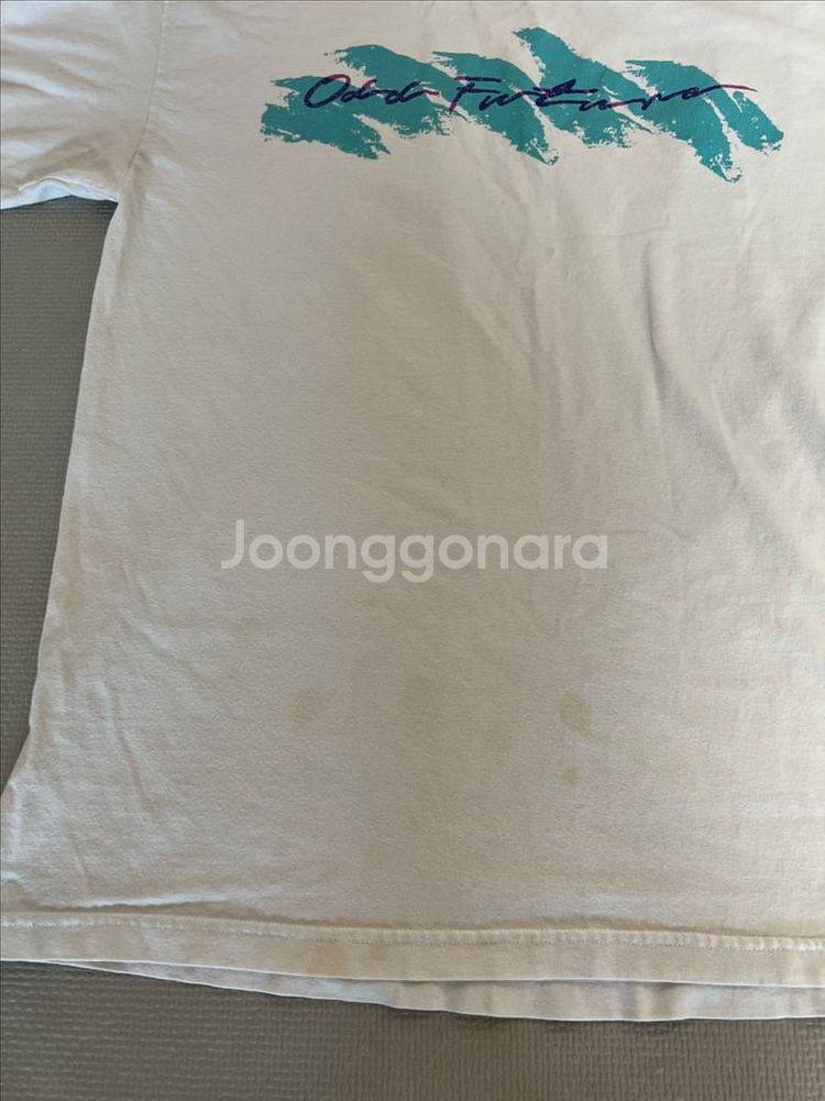 오드퓨처 ODD FUTURE 레터링 반팔티 L--4