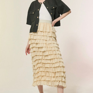 한섬 랑방 2023 린넨 크롭 자켓 88-98-165