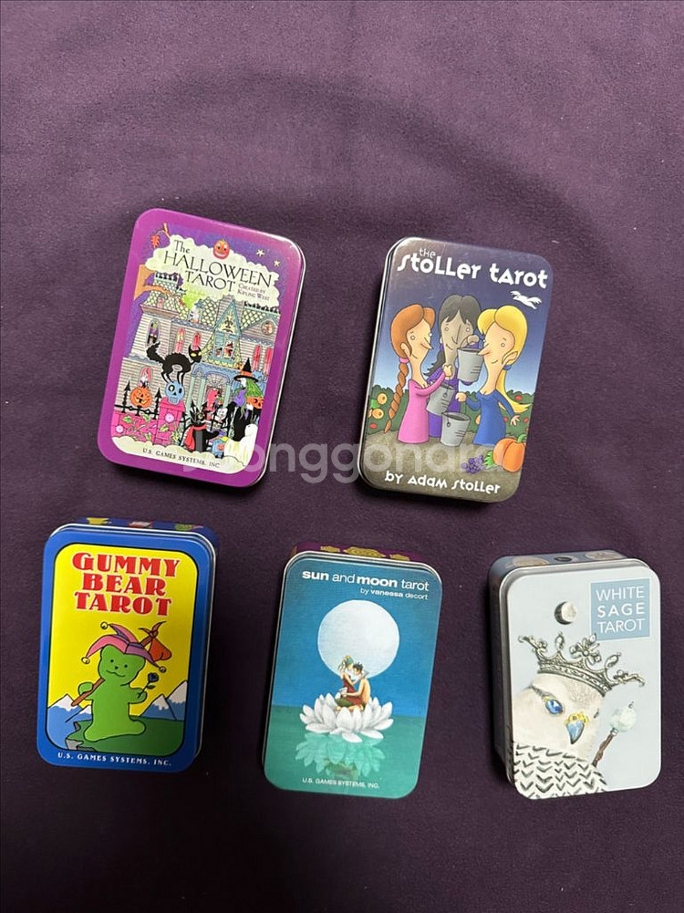 틴케이스 타로카드 5종 일괄--0
