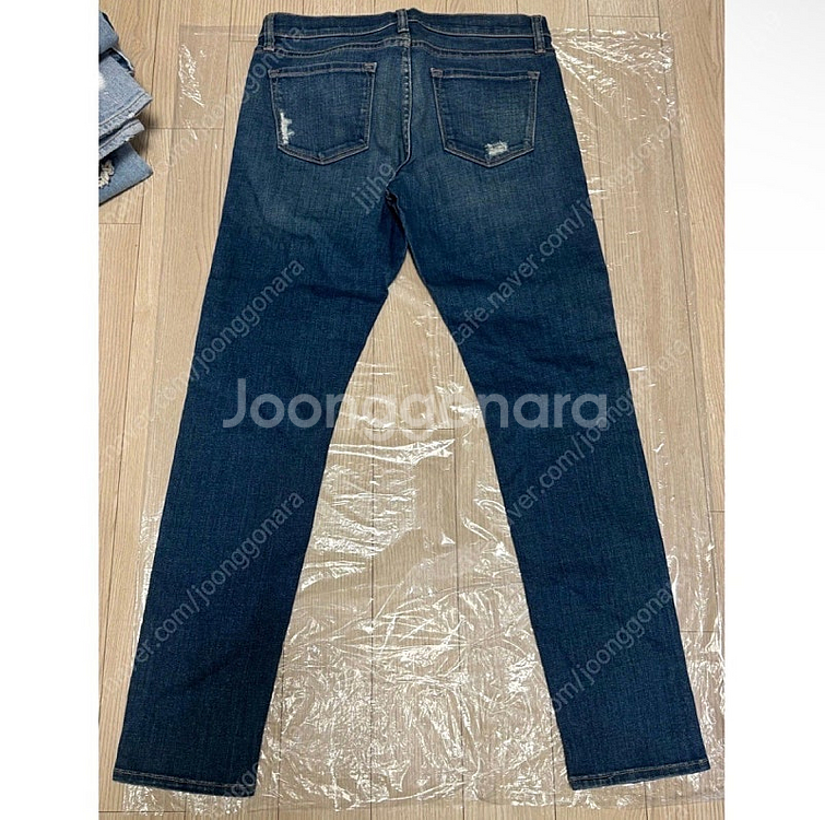 FRAME DENIM 디스트로이드 데님 스트레이트 진--1