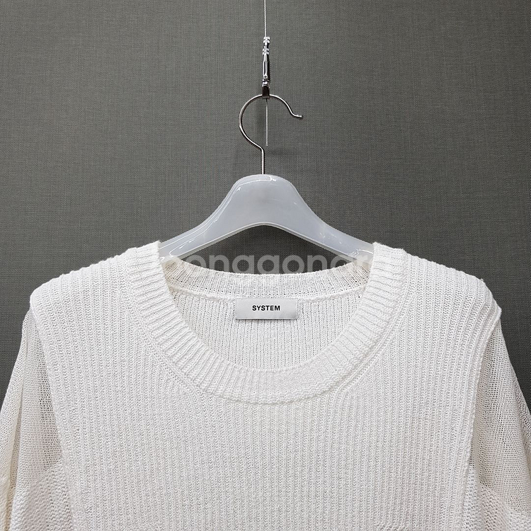 한섬 시스템 2023 릴랙스핏 니트 탑 F90 사이즈--1