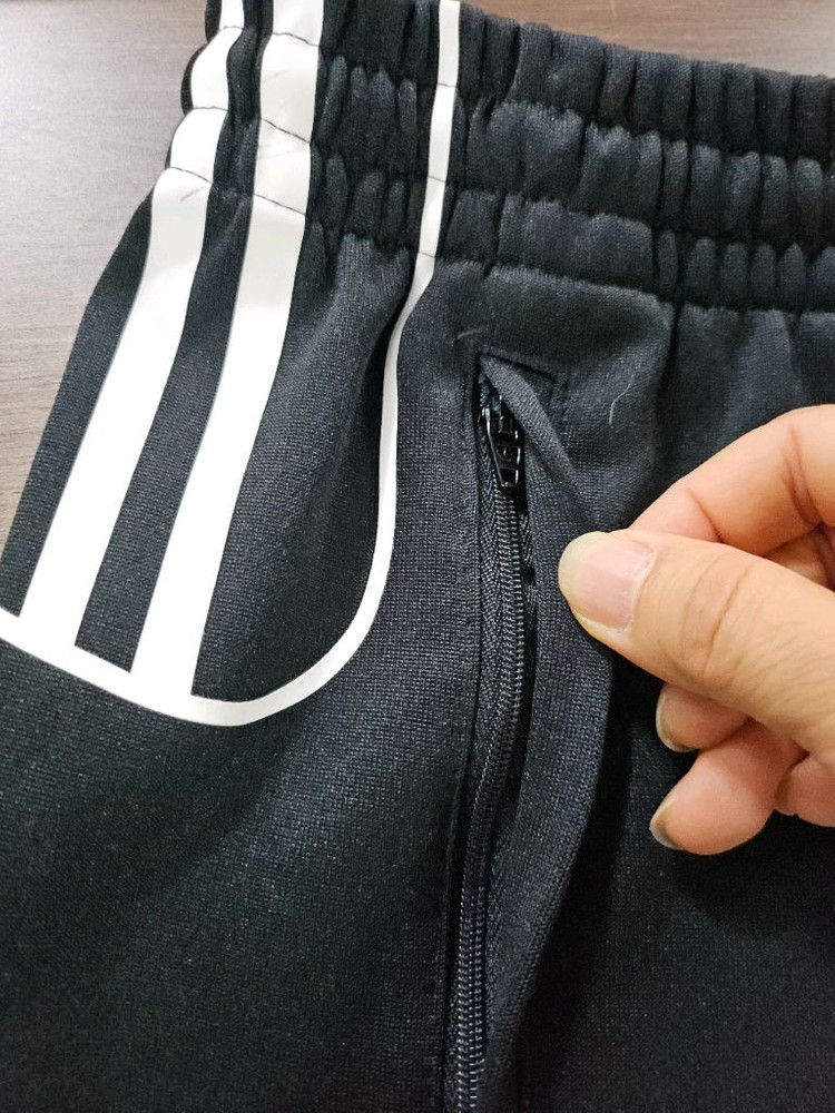 아디다스 삼선 플레임 숏 팬츠 - 블랙 S 이미지