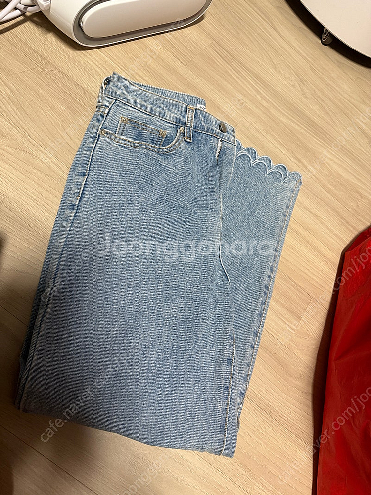 쇼트벗스터닝(숏트벗스터닝)한연아 스켈럽 팬츠(데님)--1