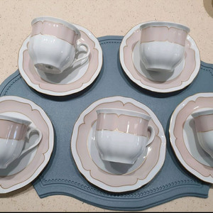 빈티지 독일 쉬른딩바바리아 두오모토스카 컵앤소서 4세트