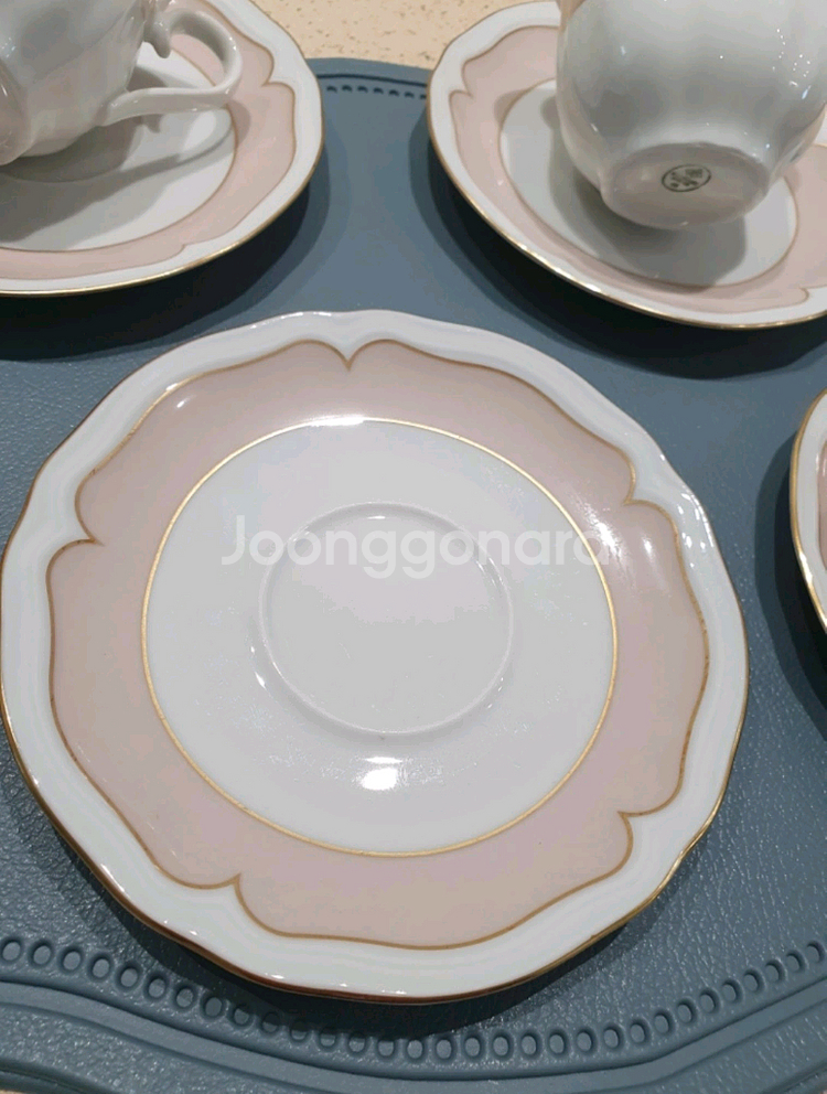 빈티지 독일 쉬른딩바바리아 두오모토스카 컵앤소서 4세트--4