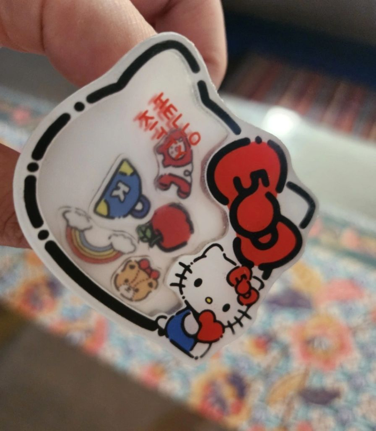 키티 핸드폰 그립톡--1