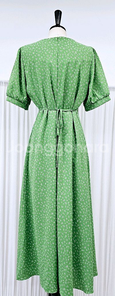 육육걸즈 원피스 스퀘어넥 머메이드원피스 여름 쉬폰롱원피--4