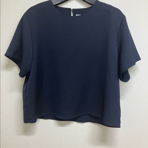 유메르 네이비 반팔 블라우스 프리사이즈