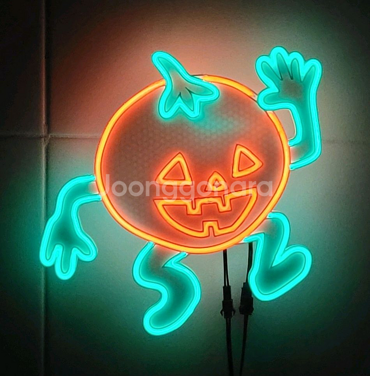 펌킨 호박 할로윈 네온사인 led 램프 조명--0