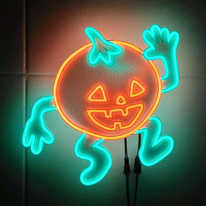 펌킨 호박 할로윈 네온사인 led 램프 조명