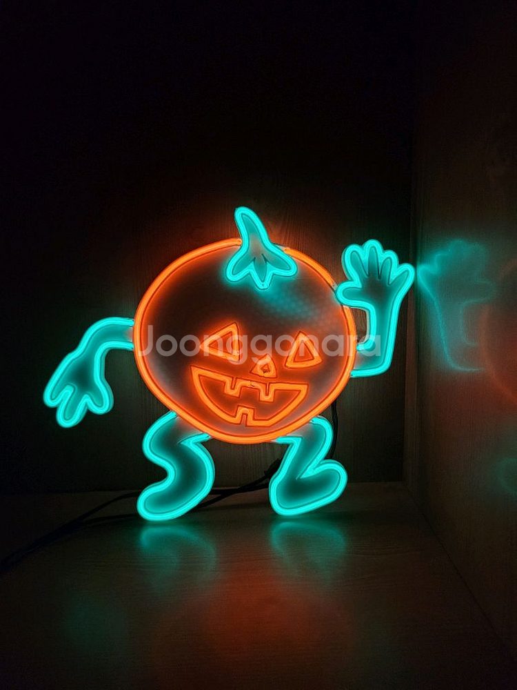 펌킨 호박 할로윈 네온사인 led 램프 조명--4