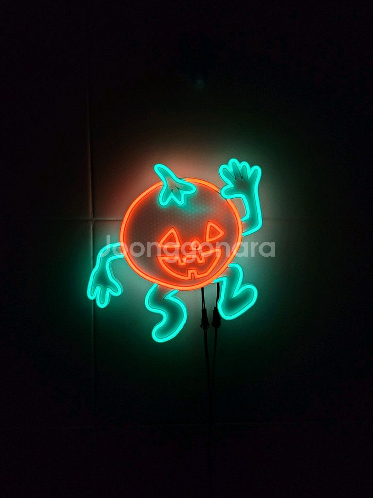펌킨 호박 할로윈 네온사인 led 램프 조명--1