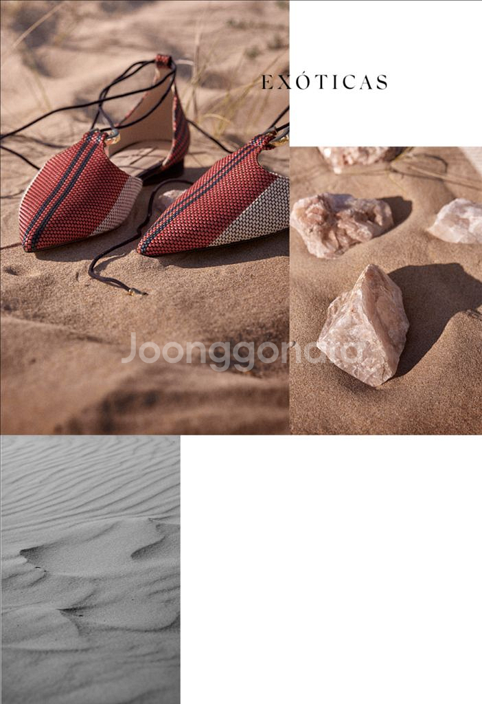 마시모두띠 스트라이프 발레리나 플랫슈즈 리조트룩--5