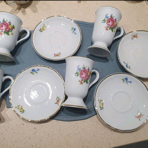 빈티지 독일 쉬른딩 바바리아 코코아컵 앤 소서