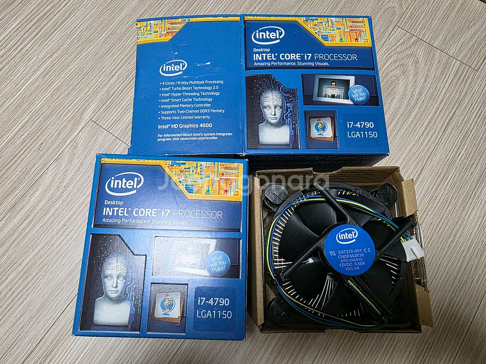 인텔 i7 4790 쿨러만 판매(미개봉)/LGA1150--1