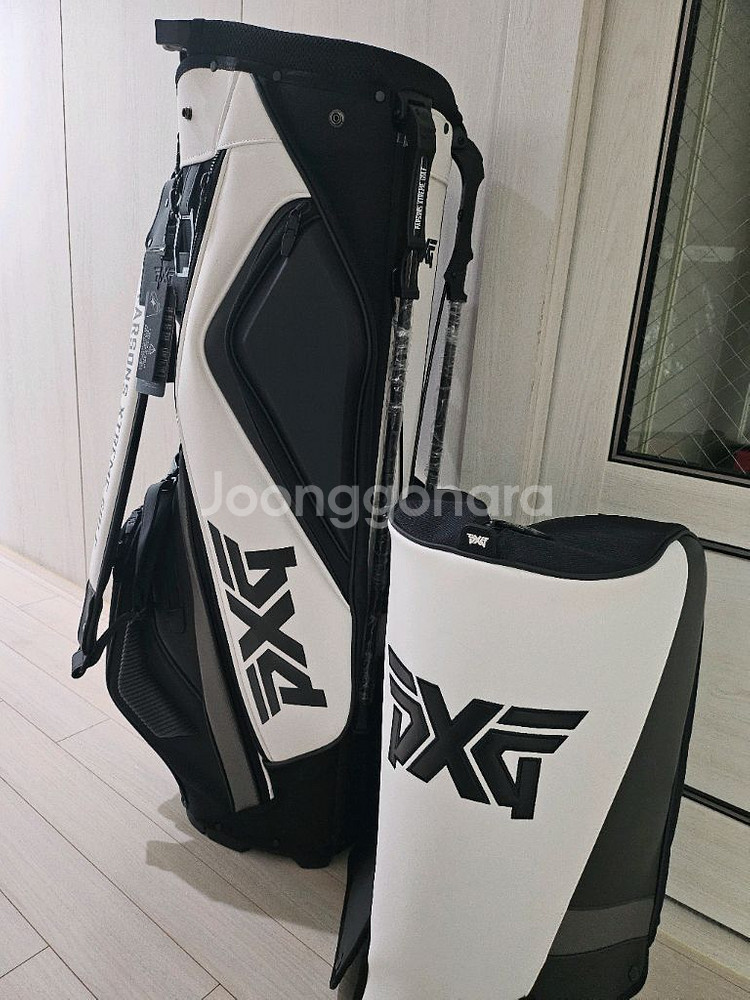 pxg 골프백 화이트블랙 새상품--4