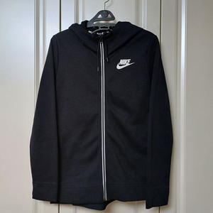나이키 검정 후드집업 S