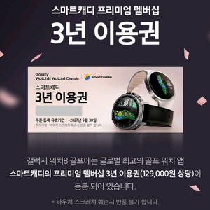 스마트캐디3년이용삽니다