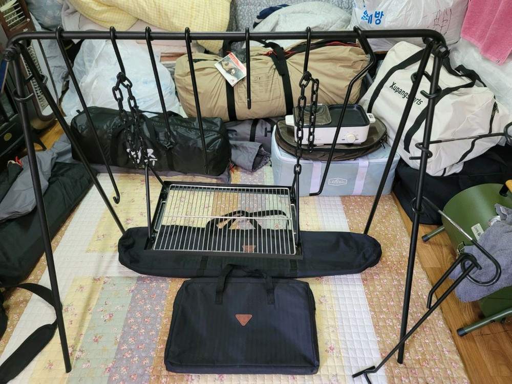 캠핑용품 콤마 철제 버너바람막이 , 캠핑용 선반,의자 이미지