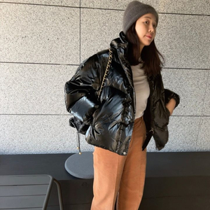 듀마르셀 글로시 패딩 블랙 새제품