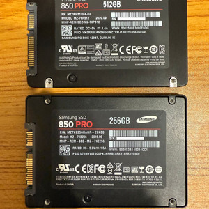 삼성 850 PRO 256/ 860 PRO 512 일괄