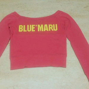 마루 크롭 긴팔면티 85사이즈