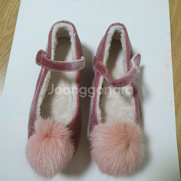 여아 핑크색 네이비 구두 160mm(새상품)--0