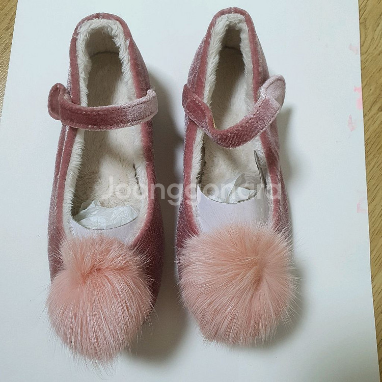여아 핑크색 네이비 구두 160mm(새상품)--4