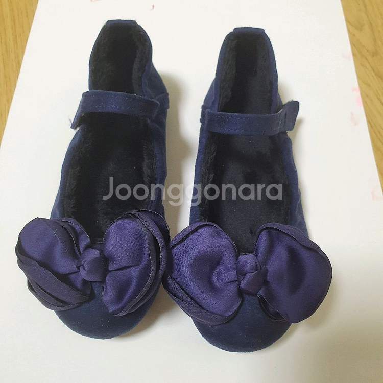 여아 핑크색 네이비 구두 160mm(새상품)--5