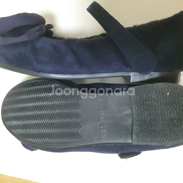 여아 핑크색 네이비 구두 160mm(새상품)--9