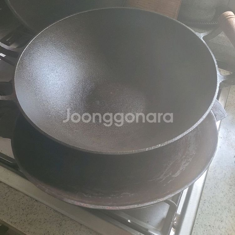 무쇠 궁중 큰 윅.+무쇠팬.--0
