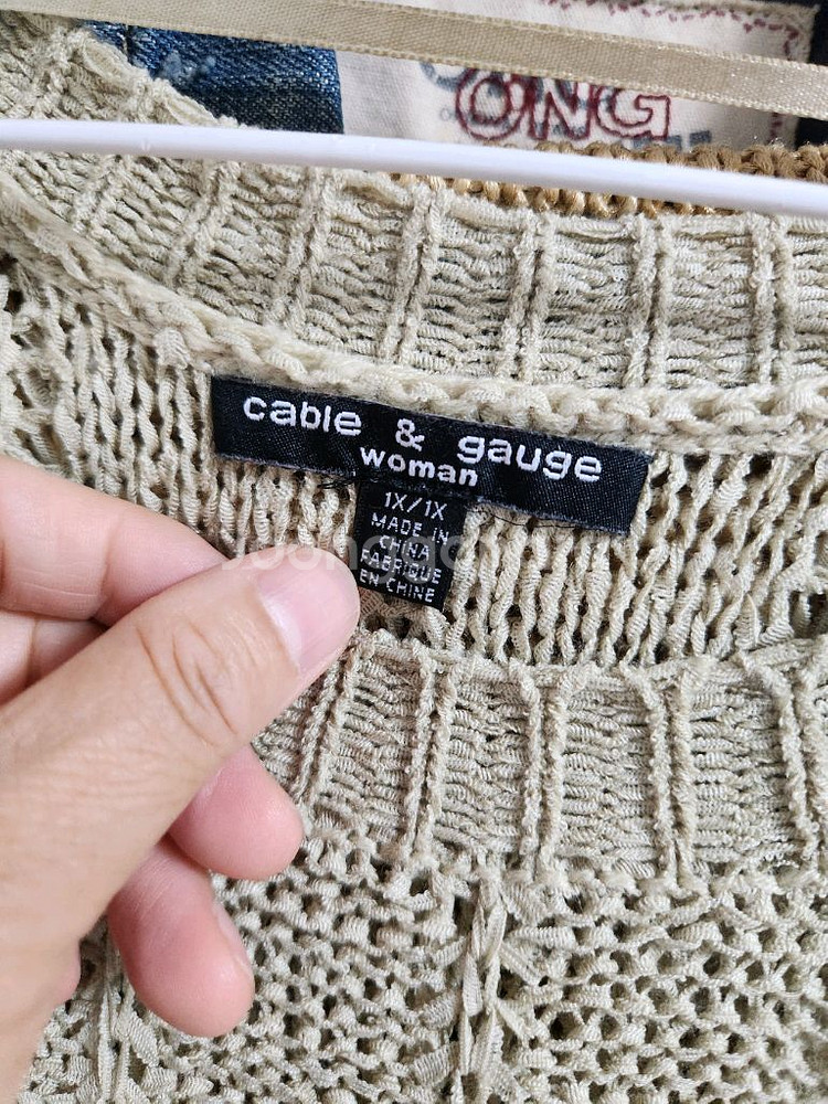 cable & gauge 엉성한 여성 니트 F--3