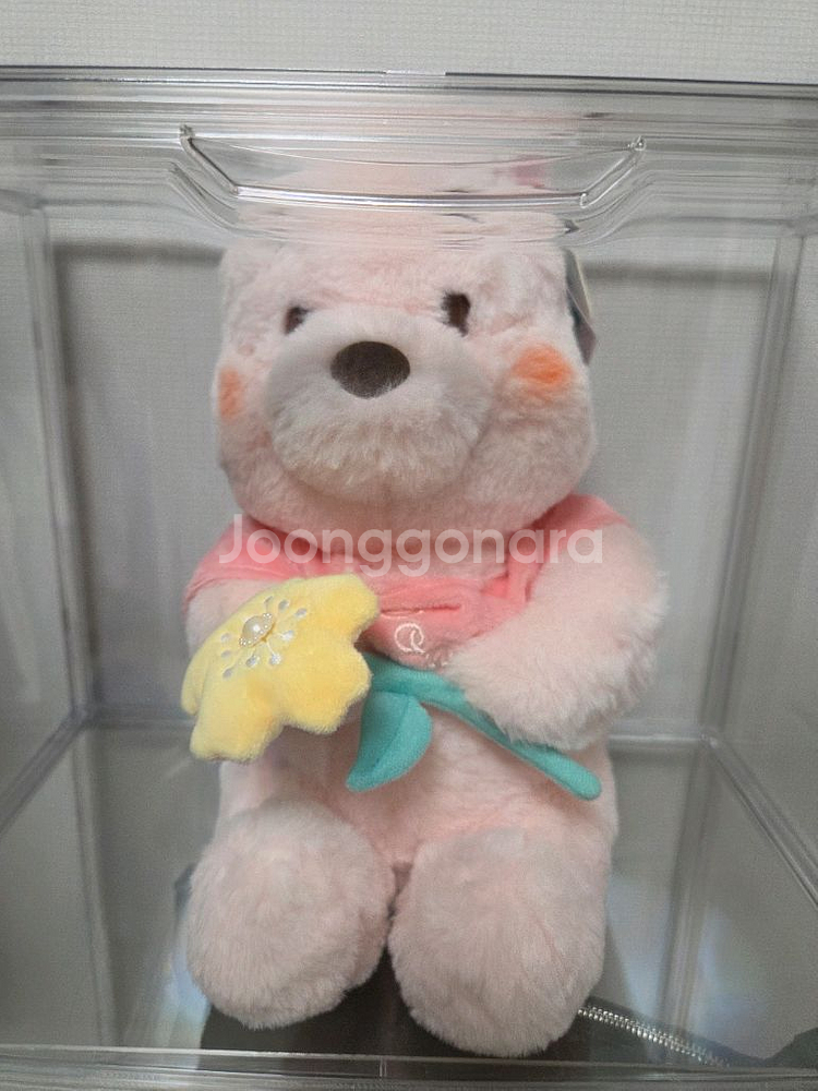 분홍색 곰돌이 푸 인형--1