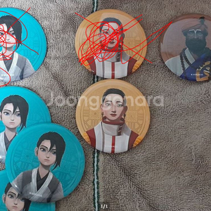 퇴마록 팝업스토어 캔뱃지 팝니다.