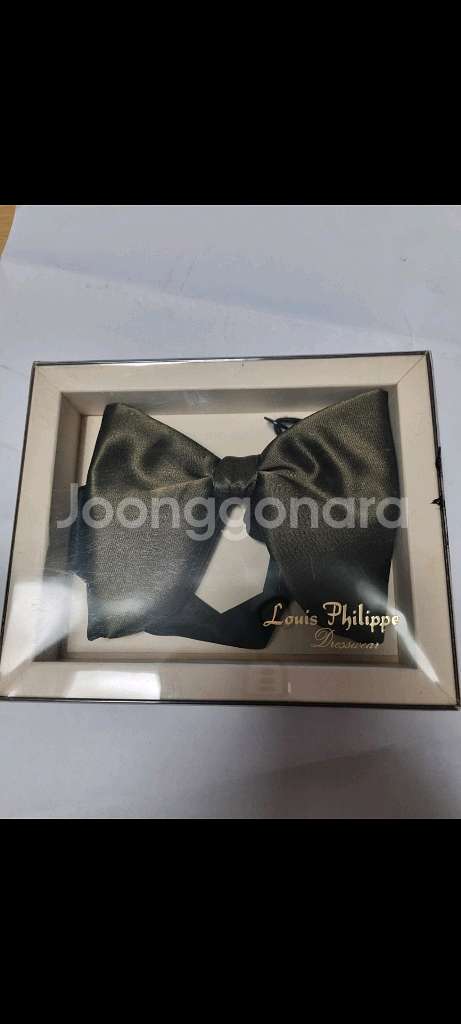 새것 루이 필립 올리브색 나비 넥타이 보타이 louis--0