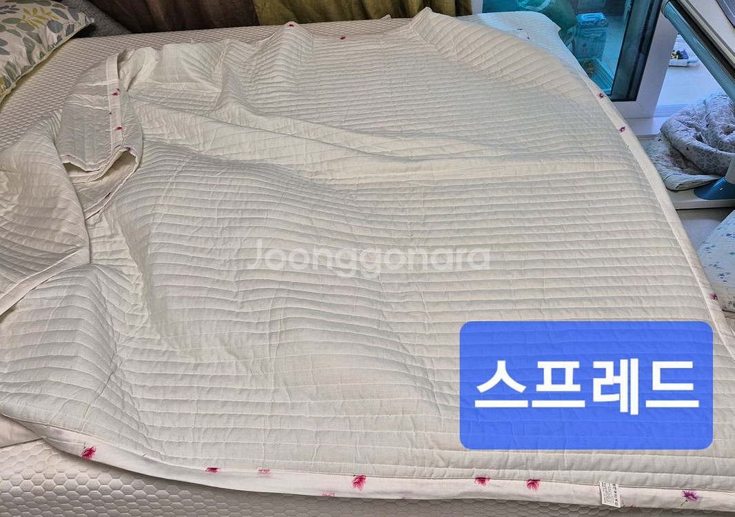 퀸사이즈 이불커버 세트(이불+패드+베갯잇)--4